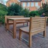 Stanton Wood Bench and Picnic Table
